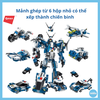 Đồ Chơi Xếp Hình Robot Cảnh Sát Bộ Gồm 6 Hộp Nhỏ Ráp Thành Chiến Binh Thần Tốc  - Hiệu Qman - 594 chi tiết - bé 6Y+