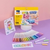 Bút lông màu rửa được washable fiber pens - 20 màu Pastel - SWM-C008 20 màu - colokit Thiên Long