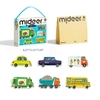 Bộ Ghép Tranh Xe Cộ Phương Tiện Giao Thông mẫu mới từ 2 tuổi My First Artist Puzzle - Busy Cars Mideer