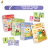 Combo 4 bộ Matching Puzzies TNBooks - Chữ Cái - Số - Màu Sắc - Nghề Nghiệp