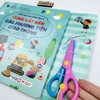 (PTGT) Sách Cùng cắt dán các phương tiện giao thông - Đôi bàn tay khéo léo - tặng kèm kéo an toàn - Tân Việt