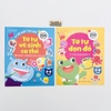 Combo 2 sách Tớ rất tự lập: Tớ tự vệ sinh cơ thể, Tớ tự dọn đồ - tô màu trò chơi và bóc dán hình đề can- Kim Đồng