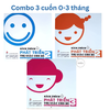 Combo 3 Cuốn Sách Kích Thích Phát Triển Thị Giác Cho Bé 0-3 tháng (dưới 2 tháng - 2 tháng - 3 tháng)