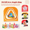 Sách Âm Nhạc Kiêm Thẻ Gấp Dích Dắc Zigzag Cho Trẻ Sơ Sinh Luyện Kích Thích Thị Giác Và Phát Triển Tri Não Lalalook Look Around You (Màu Sắc): Bé 6 -12 Tháng
