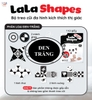 Treo cũi đa hình lala shapes đen trắng bằng giấy - lalala baby