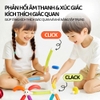Đồ chơi lắp ráp hình khối nam châm que cầu vồng 26pcs mideer