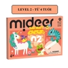 (L2) Đồ chơi thủ công tô màu 50 tờ cho bé từ 4 tuổi - cấp độ 2 - mideer let's paint level 2