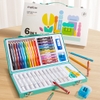 Bộ bút màu cho bé Mideer Portable Art Gift Box 6 in 1, hộp bút nghệ sĩ kèm kéo gọt bút keo dán