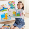 Bộ bút màu cho bé Mideer Portable Art Gift Box 6 in 1, hộp bút nghệ sĩ kèm kéo gọt bút keo dán