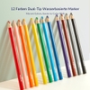 Bộ bút màu cho bé Mideer Portable Art Gift Box 6 in 1, hộp bút nghệ sĩ kèm kéo gọt bút keo dán