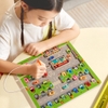 Đồ Chơi Bảng Nam Châm Mê Cung Bãi Đỗ Xe và Chữ Cái Mideer Magnetic Maze Parking Lot MD1518