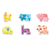 Đồ chơi xếp hình ghép tranh My first Artist puzzle mideer animals - Động vật nông trại mẹ con