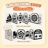 Sách âm thanh Lalala baby Lalalook easy - Đồ chơi giáo dục sớm cho trẻ sơ sinh phát triển thị giác thính giác - lalala baby