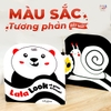 Sách Âm Thanh Kiêm Thẻ Gấp Dích Dắc Zigzag Cho Trẻ Sơ Sinh Luyện Kích Thích Thị Giác Và Phát Triển Tri Não Lalalook Look At Your Friends (Đen - Trắng - Đỏ): Bé 0-6 Tháng