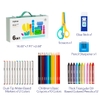 Bộ bút màu cho bé Mideer Portable Art Gift Box 6 in 1, hộp bút nghệ sĩ kèm kéo gọt bút keo dán
