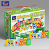 (013) Đồ chơi Xếp Hình Đoàn tàu kéo số 70 chi tiết - Hộp gạch to cho bé từ 18 tháng 1.5 tuổi - Hiệu Foxi 013