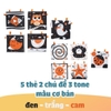 Đồ Chơi Thẻ Vải Cho Trẻ Sơ Sinh 5 Chất Liệu Phát Triển Thị Giác, Xúc Xắc, Thính Giác - Lalala Baby