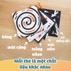 Đồ Chơi Thẻ Vải Cho Trẻ Sơ Sinh 5 Chất Liệu Phát Triển Thị Giác, Xúc Xắc, Thính Giác - Lalala Baby