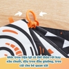 Đồ Chơi Thẻ Vải Cho Trẻ Sơ Sinh 5 Chất Liệu Phát Triển Thị Giác, Xúc Xắc, Thính Giác - Lalala Baby