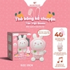 Thỏ bông kể chuyện quần hồng chấm bi trắng size 25cm - Tân Việt