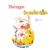 Lồng Đèn Gỗ Trung Thu Mẫu Mới 2024 Lalamoon - Bộ Kit DIY Tự Vẽ và Làm Đèn Trông Trăng - Lalala Baby