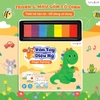 Bộ Chấm Vẽ Tranh Vân Tay Diệu Kỳ Gồm Tập Tô 41 Tờ và 7 Màu - Đồ Chơi Cho Bé Sáng Tạo - LalalaBaby