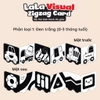 Thẻ gấp visual mẫu mới đen trắng (số 1) lalala baby