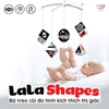 Treo cũi đa hình lala shapes đen trắng đỏ bằng giấy - lalala baby