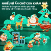 Bộ ghép hình cây thông 3D đồ chơi trang trí Noel Giáng Sinh có đèn nhạc nhấp nháy - Puzzle Busy Christmas Workshop mideer