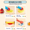 Dụng cụ chơi đất nặn (MD3395) bộ 4 món Mideer Dough Clay Tool