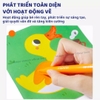 (L1) Đồ chơi thủ công tô màu 50 tờ cho bé từ 3 tuổi - cấp độ 1 - mideer let's paint level 1
