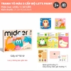 (L1) Đồ chơi thủ công tô màu 50 tờ cho bé từ 3 tuổi - cấp độ 1 - mideer let's paint level 1