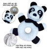 Đồ Chơi Lục Lạc Vải Cầm Tay Đen Trắng - Gấu Panda - Pipovietnam