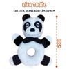 Đồ Chơi Lục Lạc Vải Cầm Tay Đen Trắng - Gấu Panda - Pipovietnam