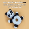 Đồ Chơi Lục Lạc Vải Cầm Tay Đen Trắng - Gấu Panda - Pipovietnam