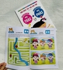 Tập 1 (Gái) - Sách sân chơi trí tuệ cho trẻ 5-6 tuổi (Não trái não phả - tặng kèm Stickers )