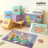 Đồ Chơi Xếp Hình Ghép Tranh Mideer - Puzzle 4 in 1: Transportation - Bộ gồm 4 hộp nhỏ gồm 12-16-24-35 mảnh