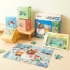 Đồ Chơi Xếp Hình Ghép Tranh Mideer Puzzle 4 in 1: Season Mideer - Bộ gồm 4 hộp nhỏ gồm 12-16-24-35 mảnh