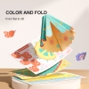 Đồ chơi thủ công tô màu và gấp tạo mẫu váy công chúa thời trang có dây treo trang trí - Mideer paper craft coloring cards - My fashion showcase