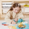 Đồ chơi thủ công tô màu và gấp tạo mẫu váy công chúa thời trang có dây treo trang trí - Mideer paper craft coloring cards - My fashion showcase