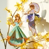 Đồ chơi thủ công tô màu và gấp tạo mẫu váy công chúa thời trang có dây treo trang trí - Mideer paper craft coloring cards - My fashion showcase