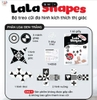 Treo cũi đa hình lala shapes đen trắng bằng giấy - lalala baby