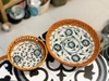 Rổ/ khay sứ xiên tre P21
