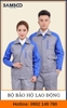 Bộ đồ bảo hộ kỹ thuật xám viền xanh