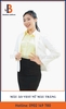 Mẫu Áo Vest Nữ Màu Trắng - Bamboo Uniform