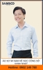 Áo sơ mi nam kẻ sọc công sở xanh nhạt