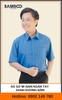 Áo sơ mi nam ngắn tay xanh dương đậm