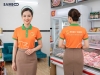 Áo thun cam cổ xanh trẻ trung, năng động, tạo dấu ấn thương hiệu chuyên nghiệp
