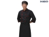 Áo bếp đen phối đỏ nam