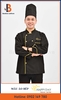 Mẫu Áo Bếp Đồng Phục Happy Day Màu Đen - Bamboo Uniform